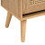 Manila Rattan 2 Door Flip Down Shoe Storage Cabinet in Oak