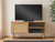 Manila Rattan 1 Door TV Unit in Oak