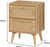 Manila Rattan 2 Drawer Bedside Table