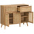 Manila Rattan 2 Drawer 3 Door Sideboard