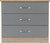 Nevada Grey 3 Drawer Chest