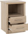 Lisbon Light Oak 2 Drawer 1 Shelf Bedside