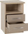 Nevada Oyster 2 Drawer Bedside Chest