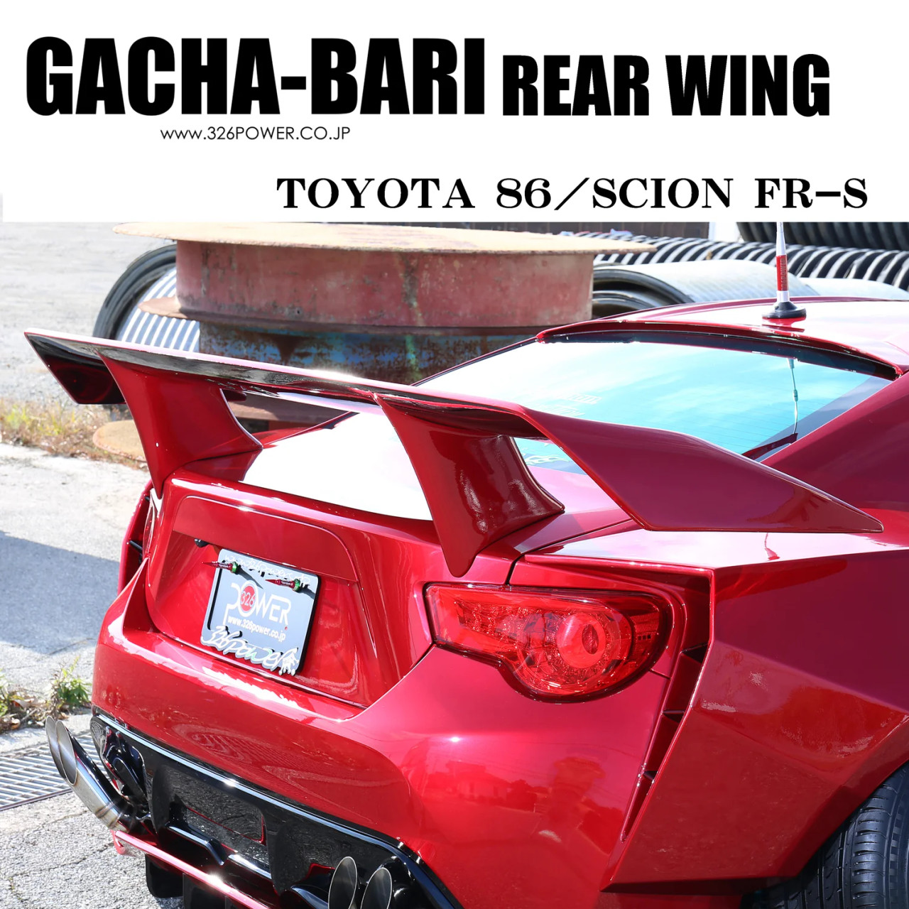 326POWER Gachabari Toyota 86/FRS/BRZ Rear Wing - KoruWorks