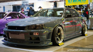 URAS SUPER WIDE KIT - NISSAN R34 4DR - TAS 2022 RELEASE URAS SUPER WIDE KIT - NISSAN R34 4DR - TAS 2022 RELEASE
