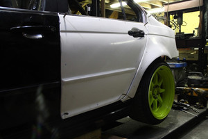 Big Duck Club E46 Sedan Rear Overfenders Big Duck Club E46 Sedan Rear Overfenders