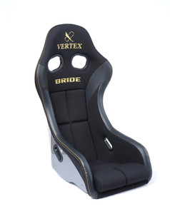VERTEX X BRIDE ZETA IV SEAT - BLACK W/ SILVER FRP BACK VERTEX X BRIDE ZETA IV SEAT - BLACK W/ SILVER FRP BACK