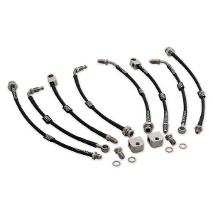 GKTech Nissan R32 GT-R/GTS4 braided brake lines - Hard Line Delete Front and Rear set GKTech Nissan R32 GT-R/GTS4 braided brake lines - Hard Line Delete Front and Rear set