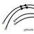 GKTech Nissan R32 GTS-T Braided Brake Line Set - Hard Line Delete Front and Rear set