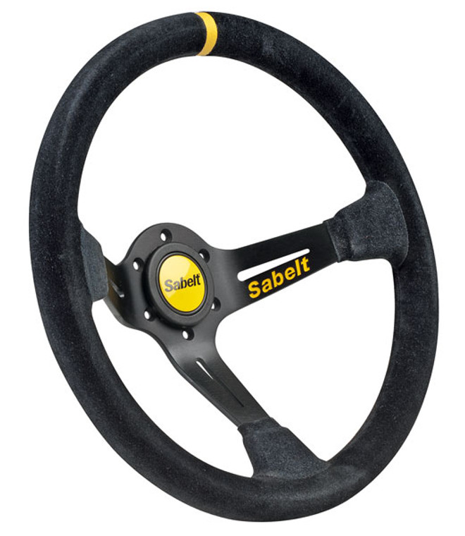 Sabelt Steering Wheel Dished -Suede - 350mm
