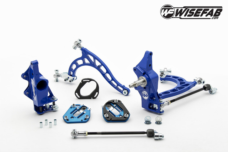 Wisefab Nissan S13 Front V2 Drift Angle Lock Kit with Rack Offset Spacers