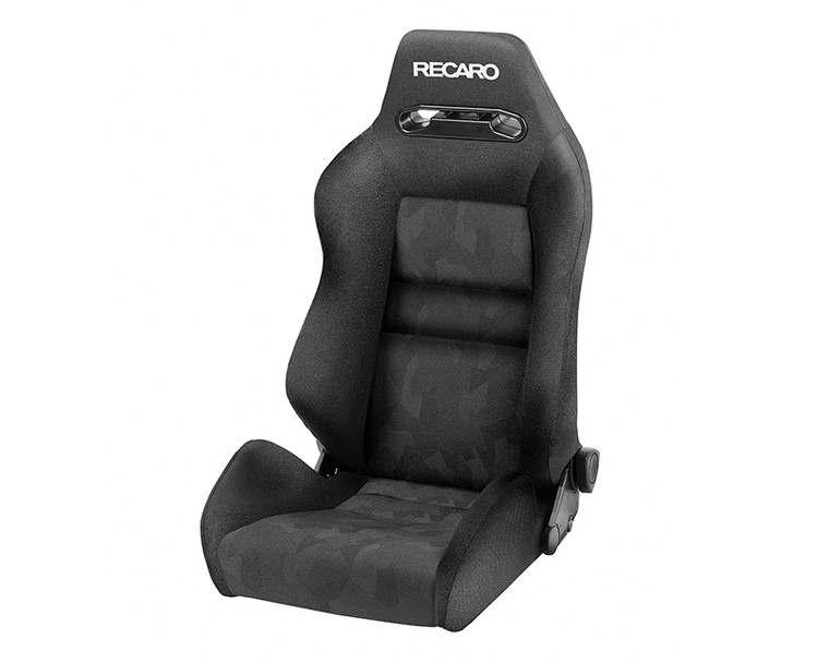 Recaro Speed Seat - Black Nardo/Black Nardo w/White Logo - SPD.00.000.NN11