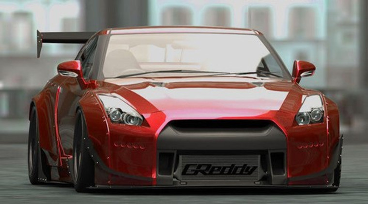 GReddy Rocket Bunny R35 V2 Front Canards (FRP) - 17020636