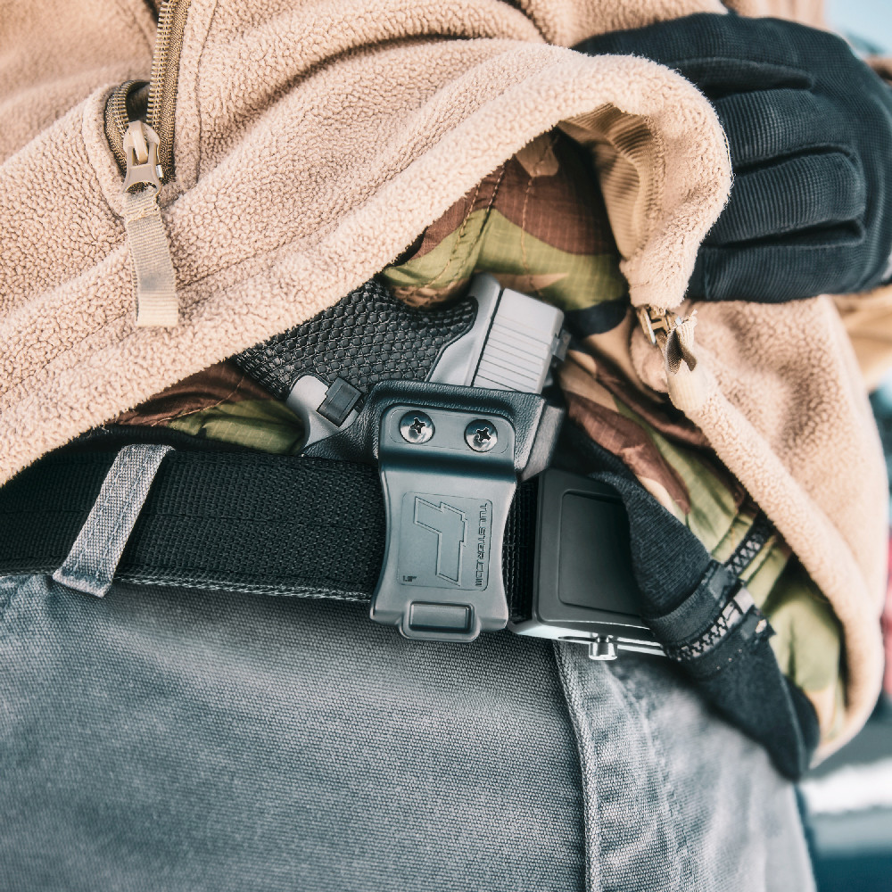 Caldwell Tac Ops Covert IWB Holster - Right Handed, Adaptive Profile, Non-Marring, Belt Clip - For Concealed Carry & Tactical Use