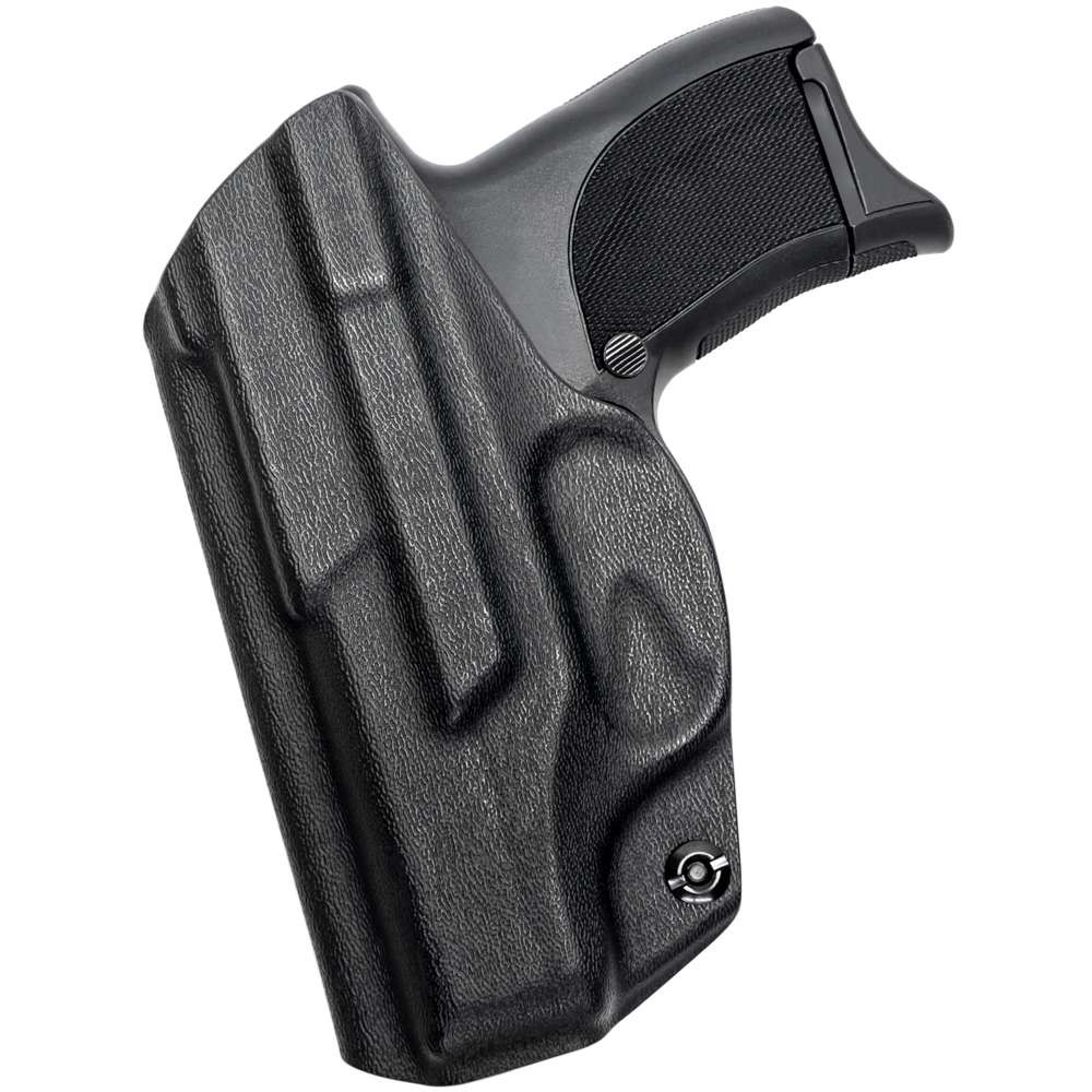 Leather Gun Holster RUGER LC9 OUTSIDE WAISTBAND LEFT BODYGUARD REVERSE