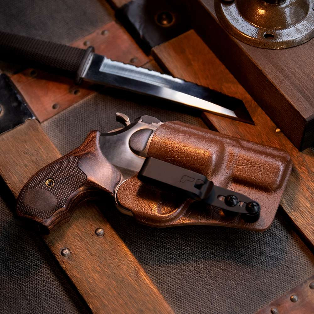 Leather Field Holster Fits S&W 586 686 66 19 10 Ruger GP100 Taurus 627 Colt Python King Cobra 4\" Barrel - Ireland
