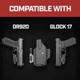 ARC IWB Light-Bearing Holster in Left Hand for: Shadow Systems DR920 Streamlight TLR-7A/TLR-7X/TLR-7HLX