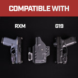 ARC IWB Light-Bearing Holster in Left Hand for: Ruger RXM Streamlight TLR-7A/TLR-7X/TLR-7HLX