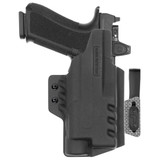 Back view of Tulster ARC IWB light-bearing holster for Shadow Systems DR920 Streamlight TLR-1, left-hand draw.