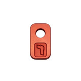 OWB Retention Tag, Red Anodized Aluminum - Contour Series Tulster