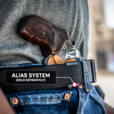 RATH IWB Ambidextrous Holster for: Taurus 605 Poly Protector 2" .357 Magnum Tulster