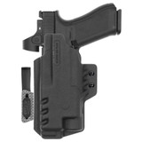 Rear view of Tulster ARC IWB light-bearing holster for Glock 34 Streamlight TLR-1 , right-hand draw.