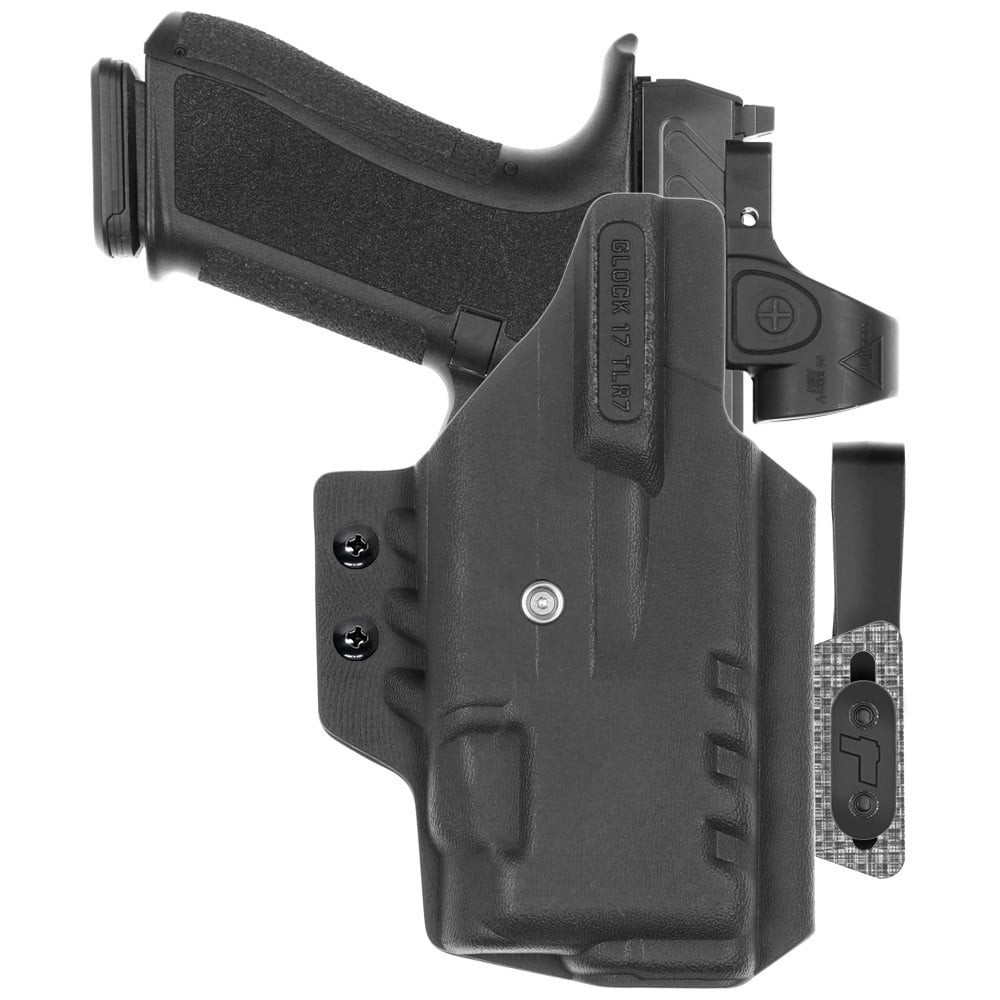 Front view of Tulster ARC IWB light-bearing holster for Shadow Systems DR920, left-hand draw - Image 2