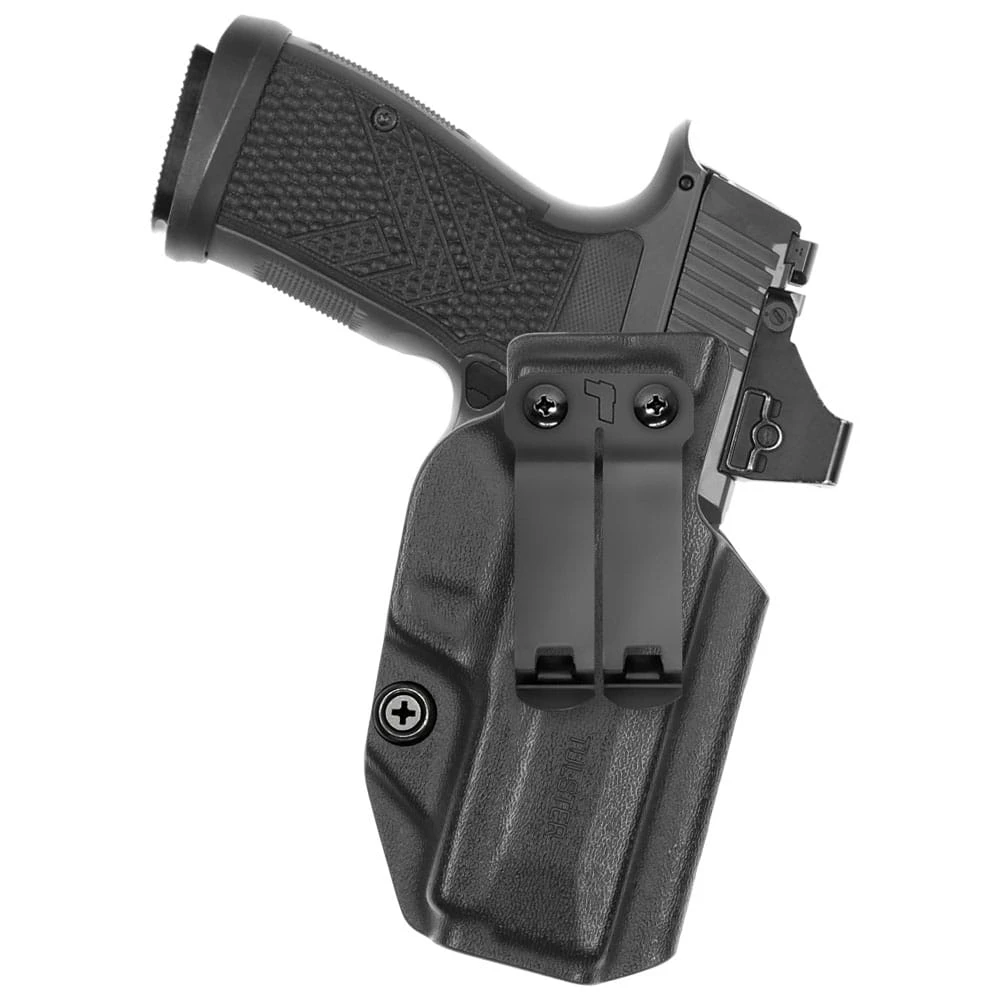 Front view of Tulster Profile+ IWB holster for Sig Sauer P365 AXG Legion version 2, right-hand draw - Image 1