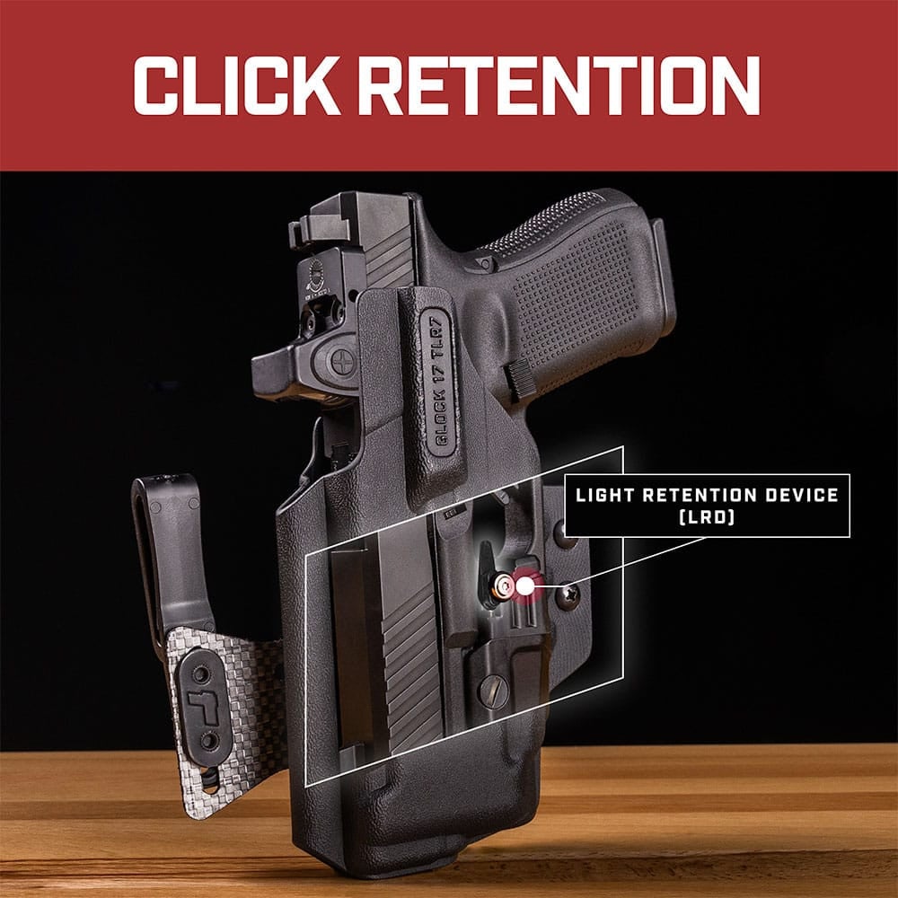 Front view of Tulster ARC IWB light-bearing holster for Springfield Armory Echelon, right-hand draw - Image 3