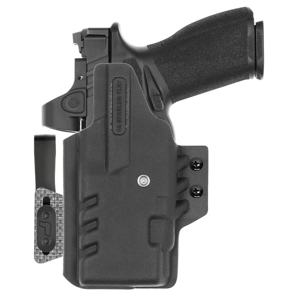 Front view of Tulster ARC IWB light-bearing holster for Springfield Armory Echelon Compact, right-hand draw. - Image 2