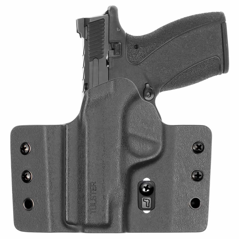 Front view of Tulster Contour OWB holster for Smith & Wesson Bodyguard 2.0 Comp Carry, left-hand draw - Image 1