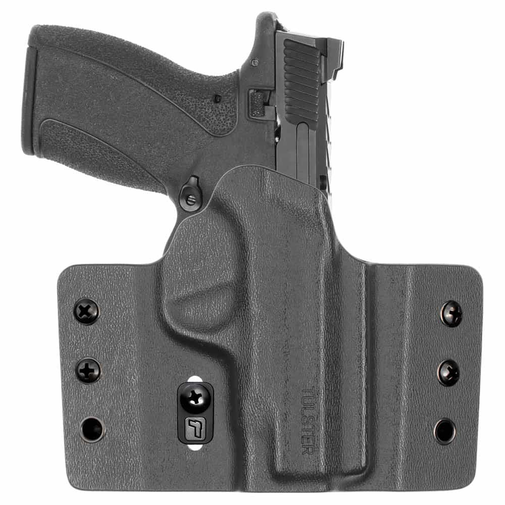 Front view of Tulster Contour OWB holster for Smith & Wesson Bodyguard 2.0 Comp Carry, right-hand draw - Image 1