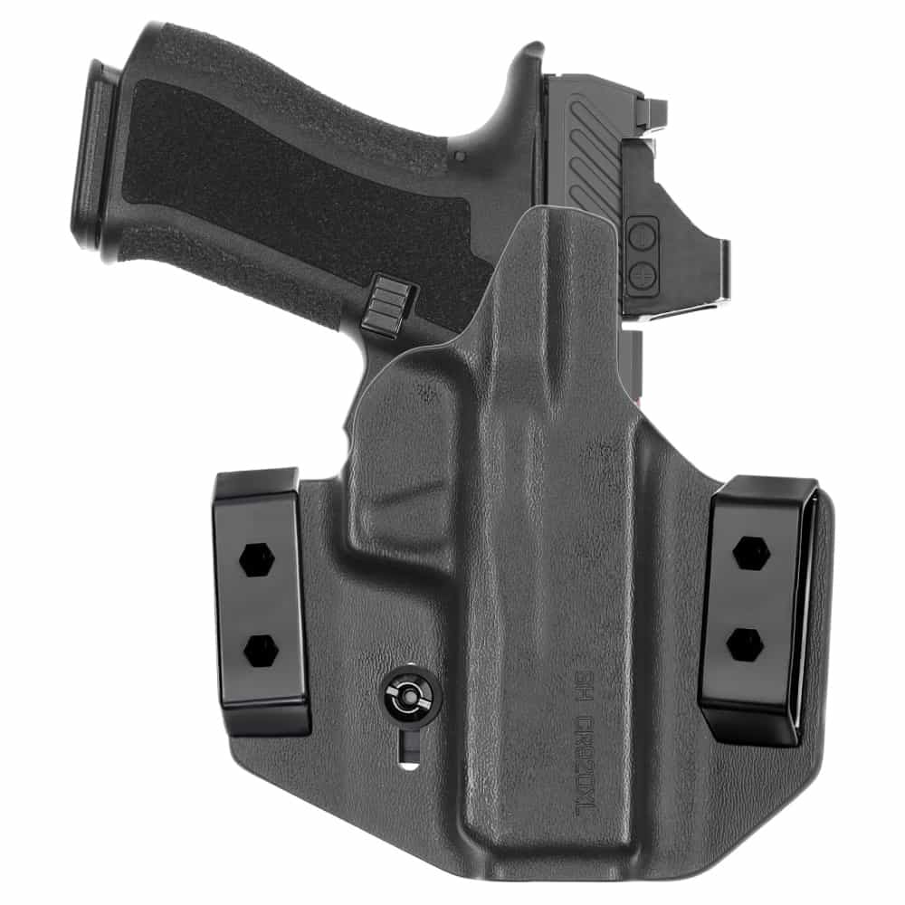 Front view of Tulster Contour OWB holster for Shadow Systems CR920XL, left-hand draw. - Image 2