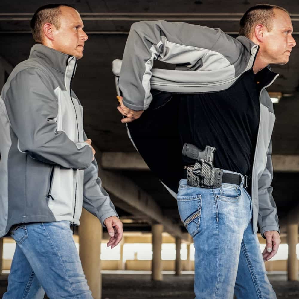 Front view of Tulster Contour OWB holster for Shadow Systems CR920XL, right-hand draw. - Image 5