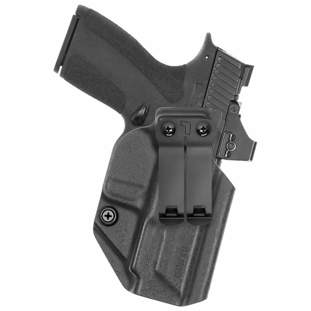 Front view of Tulster Profile+ IWB holster for Smith & Wesson M&P Shield X, right-hand draw - Image 1