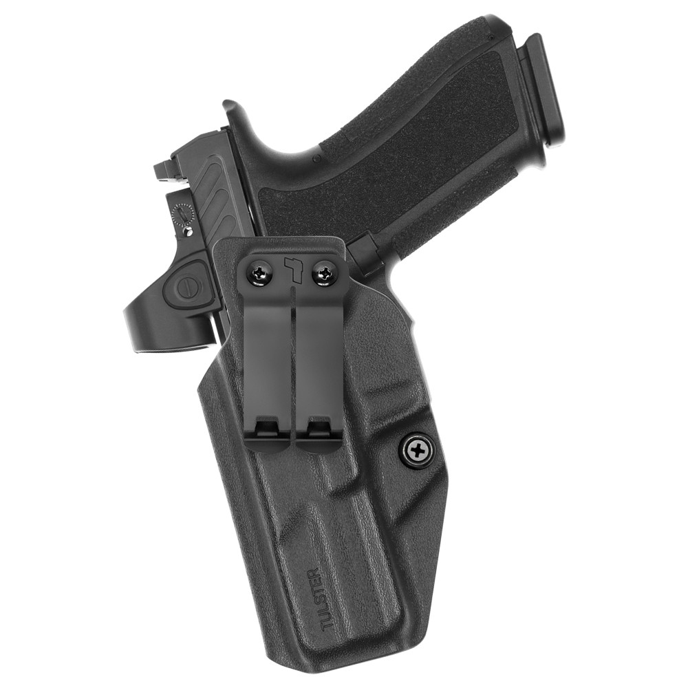 Front view of Tulster Profile+ IWB holster for Shadow Systems DR920, left-hand draw. - Image 1