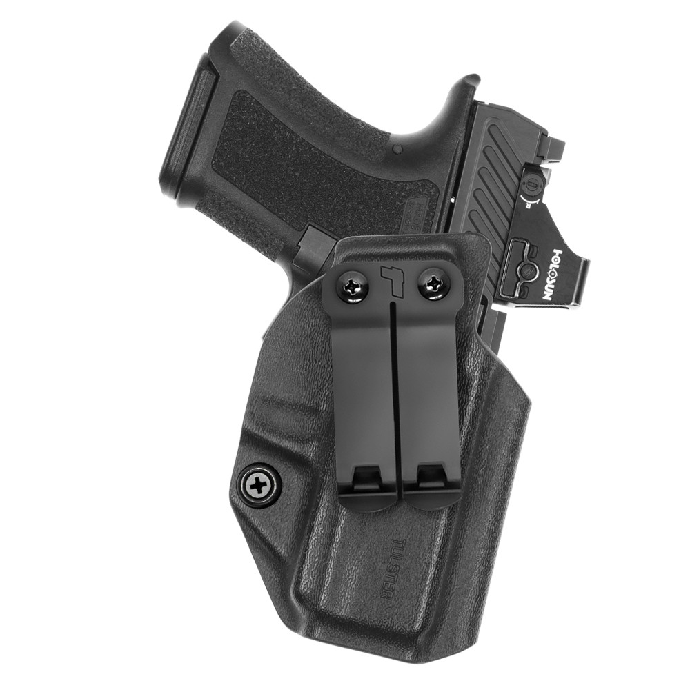 Front view of Tulster Profile+ IWB holster for Shadow Systems CR920, right-hand draw. - Image 1
