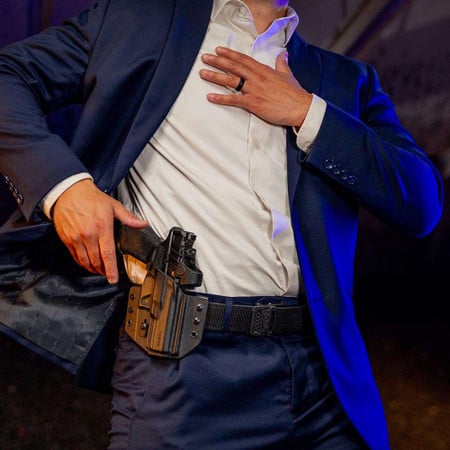 Contour OWB Holster in Left Hand for: Springfield Armory Hellcat Micro Tulster