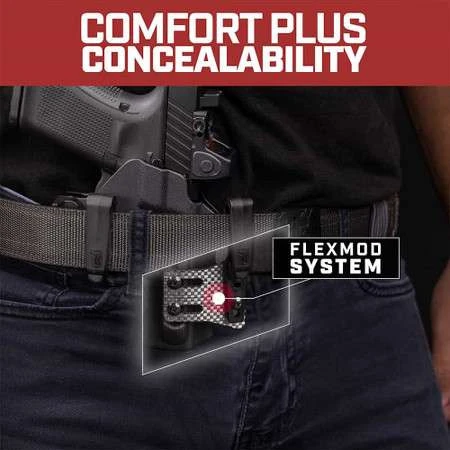 Front view of Tulster ARC IWB light-bearing holster for Sig Sauer P365-XF DH3 Streamlight TLR-7, left-hand draw. - Image 4