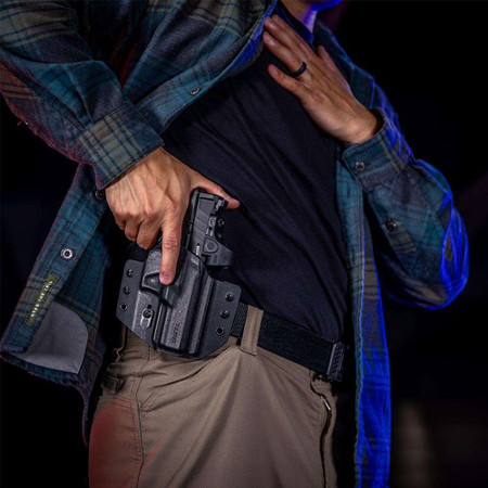 Front view of Tulster Contour OWB holster for Sig Sauer P365-XF DH3, left-hand draw. - Image 5