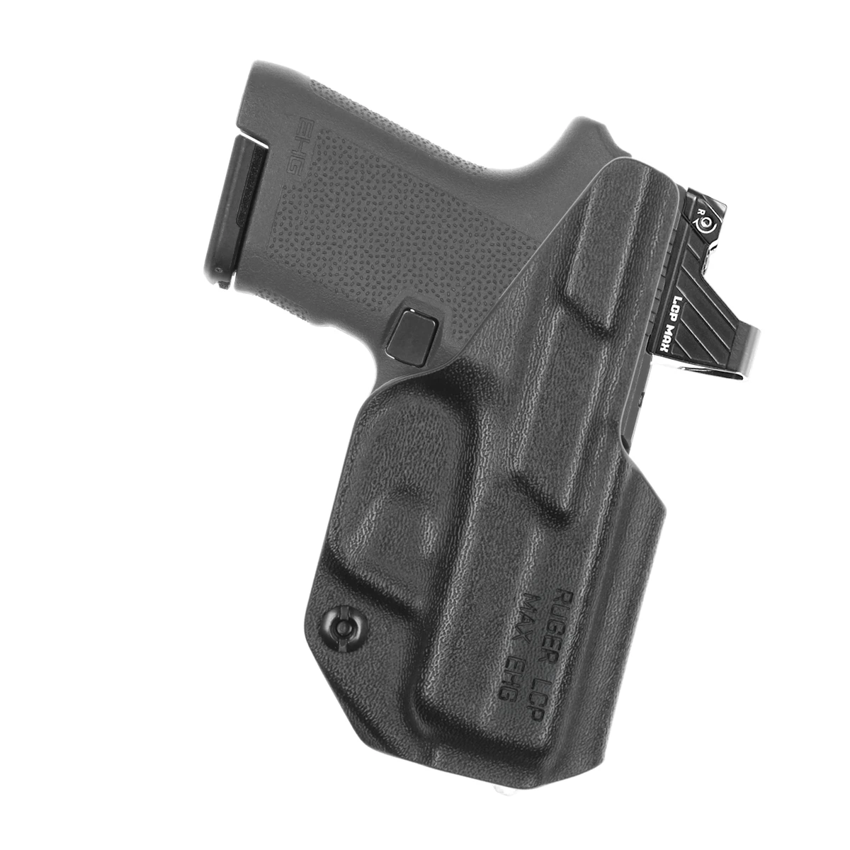 Front view of Tulster Profile+ IWB holster for Ruger LCP MAX EHG, left-hand draw. - Image 2
