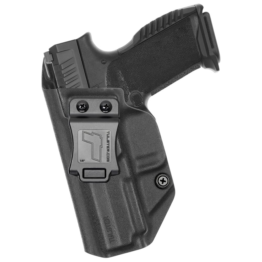 Front view of Tulster Profile IWB holster for Canik Prime Radian, left-hand draw. - Image 1