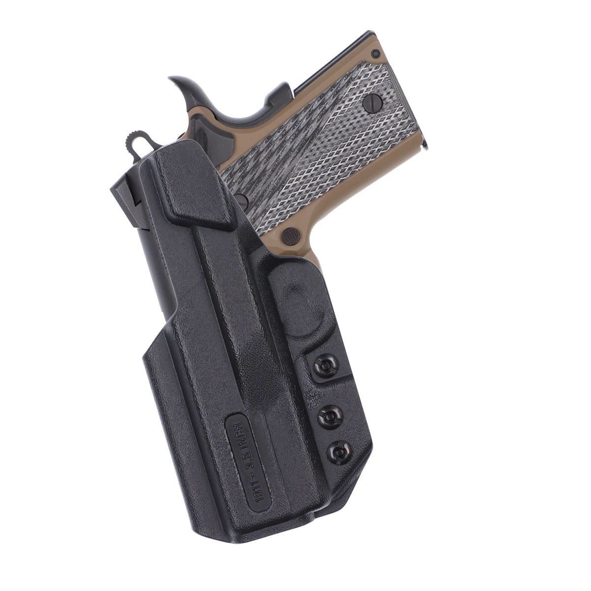 Front view of Tulster Profile+ IWB holster for 1911 3.5" rail, right-hand draw. - Image 2