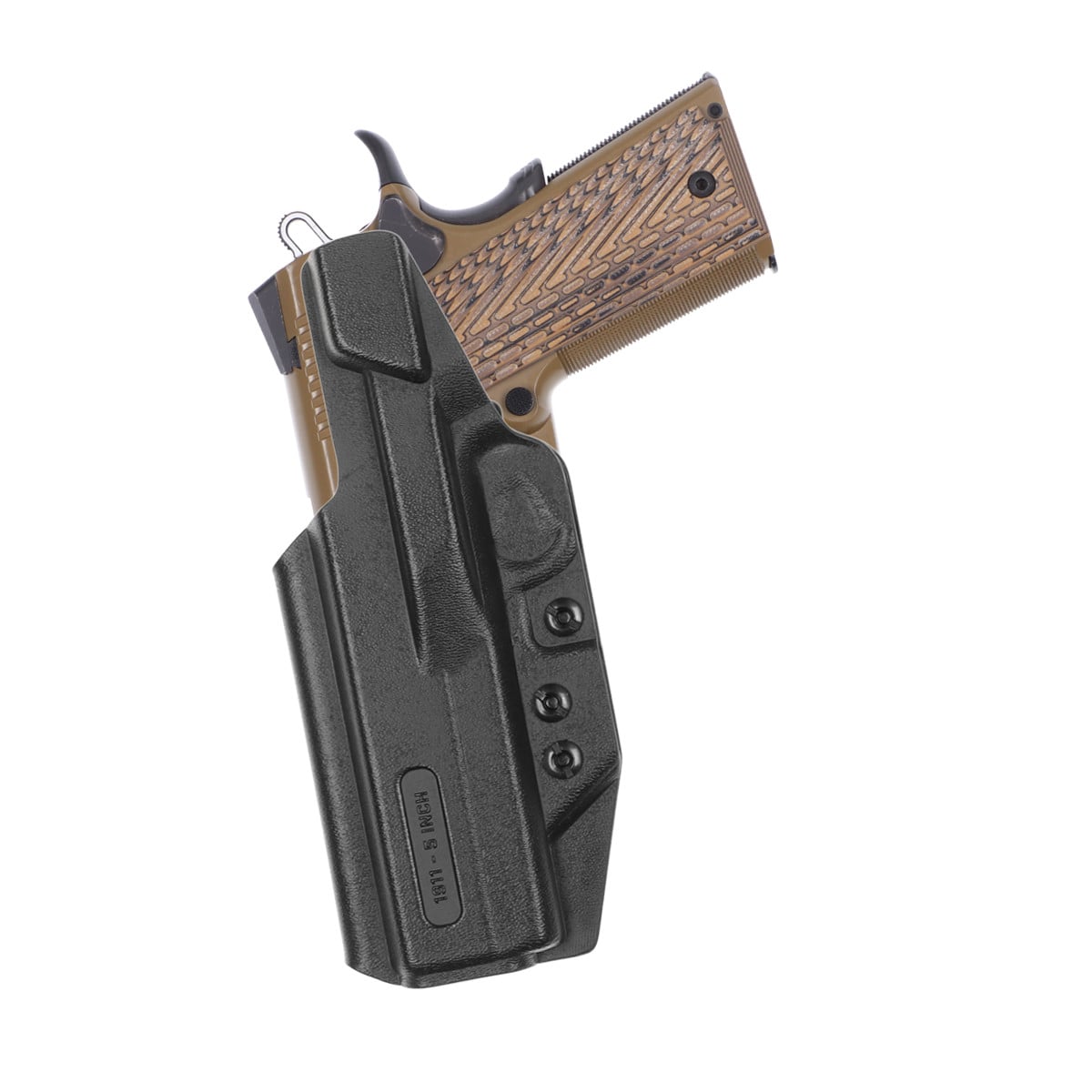 Front view of Tulster Profile+ IWB holster for 1911 5", right-hand draw. - Image 2