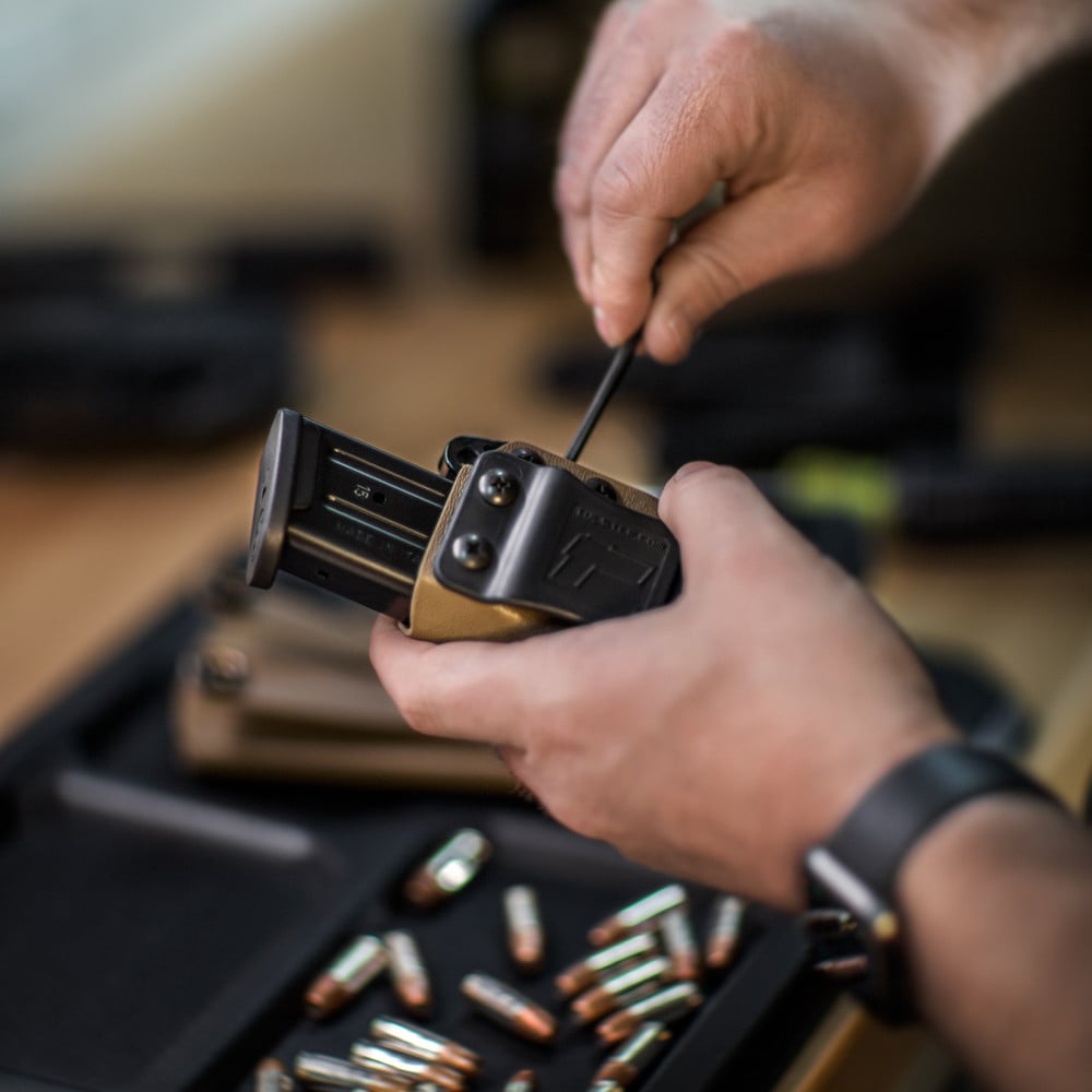 Echo Ambidextrous Mag Carrier for: Universal 9/40 Single Stack Magazine Tulster