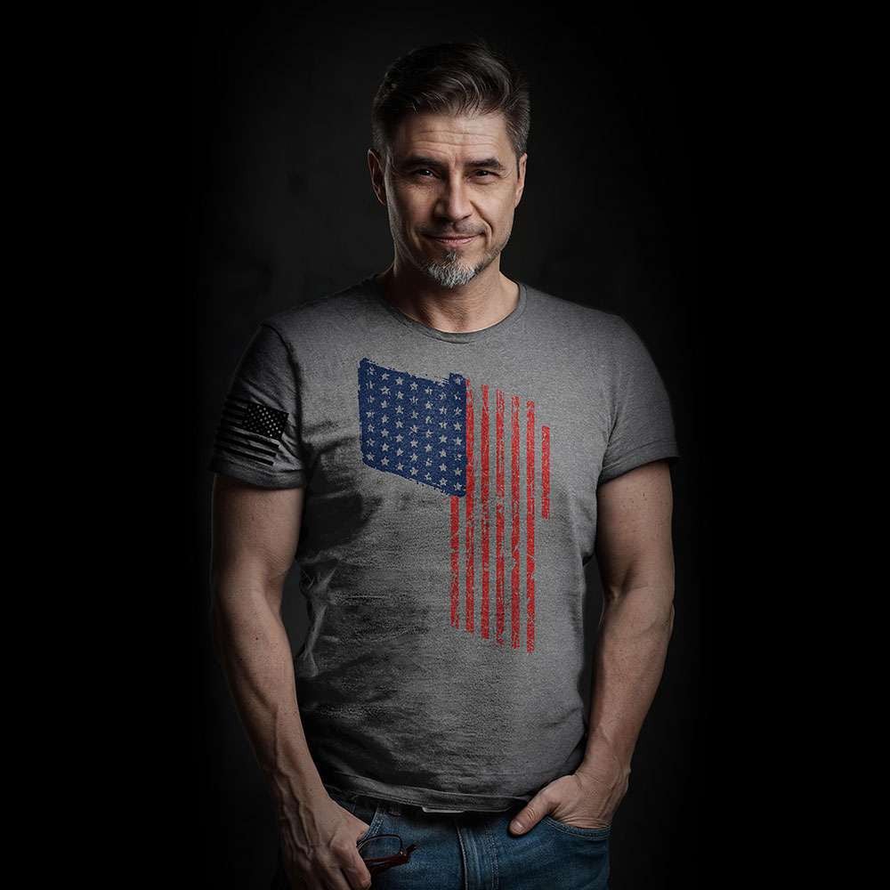 'Merica T Flag Men/Unisex Shirt Tulster - Image 2