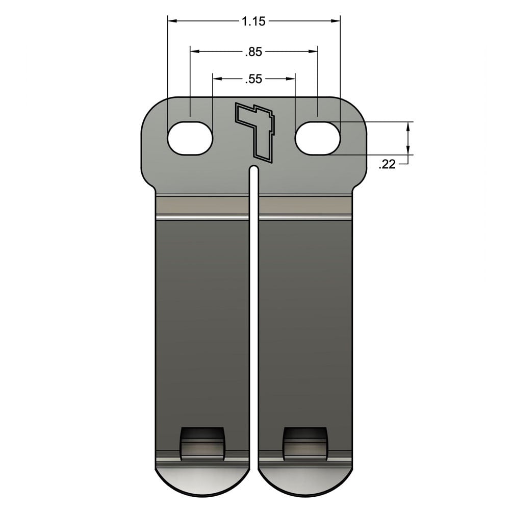 1.5" DCC Monoblock Metal Clip - Profile/Echo Series Tulster - Image 2