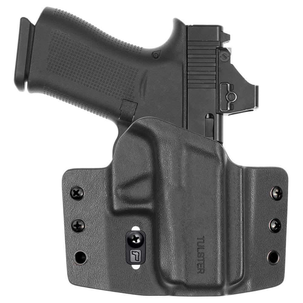 Front view of Tulster Contour OWB holster for Glock 43X MOS, right-hand draw - Image 1
