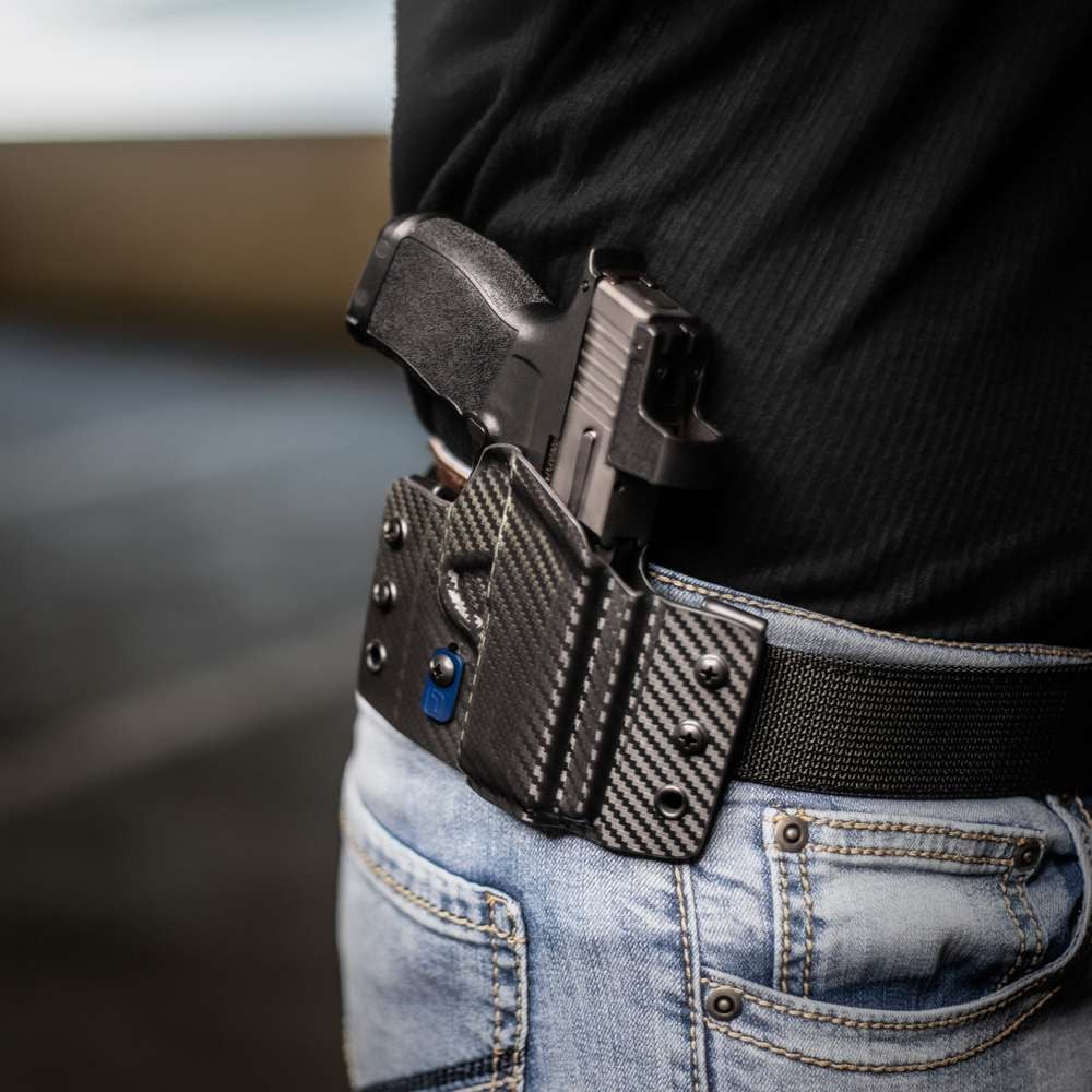 OWB Retention Tag, Blue Anodized Aluminum - Contour Series Tulster - Image 2