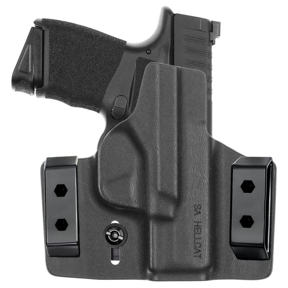 Tulster Contour OWB holster for Springfield Hellcat Micro, left-hand draw, front view - Image 2